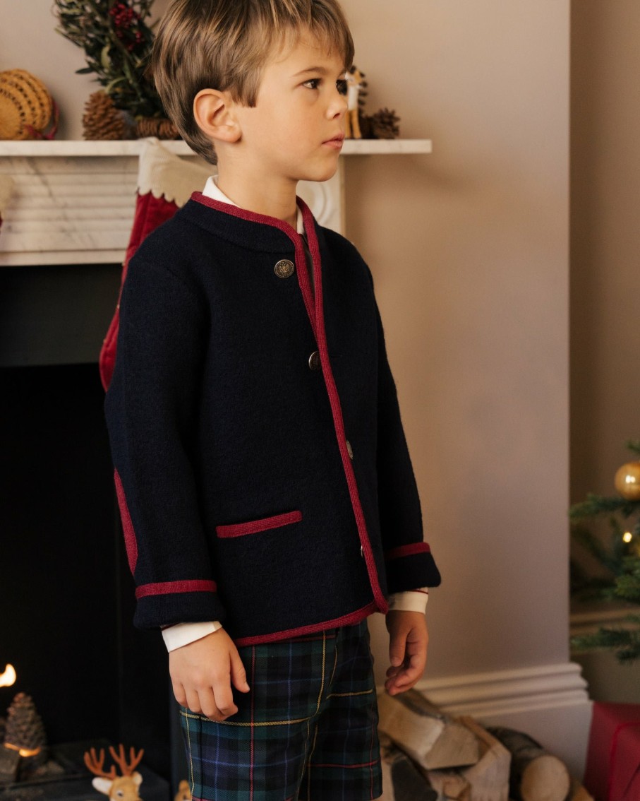 BOY Amaia Kids | Austrian Wool Jacket Navy