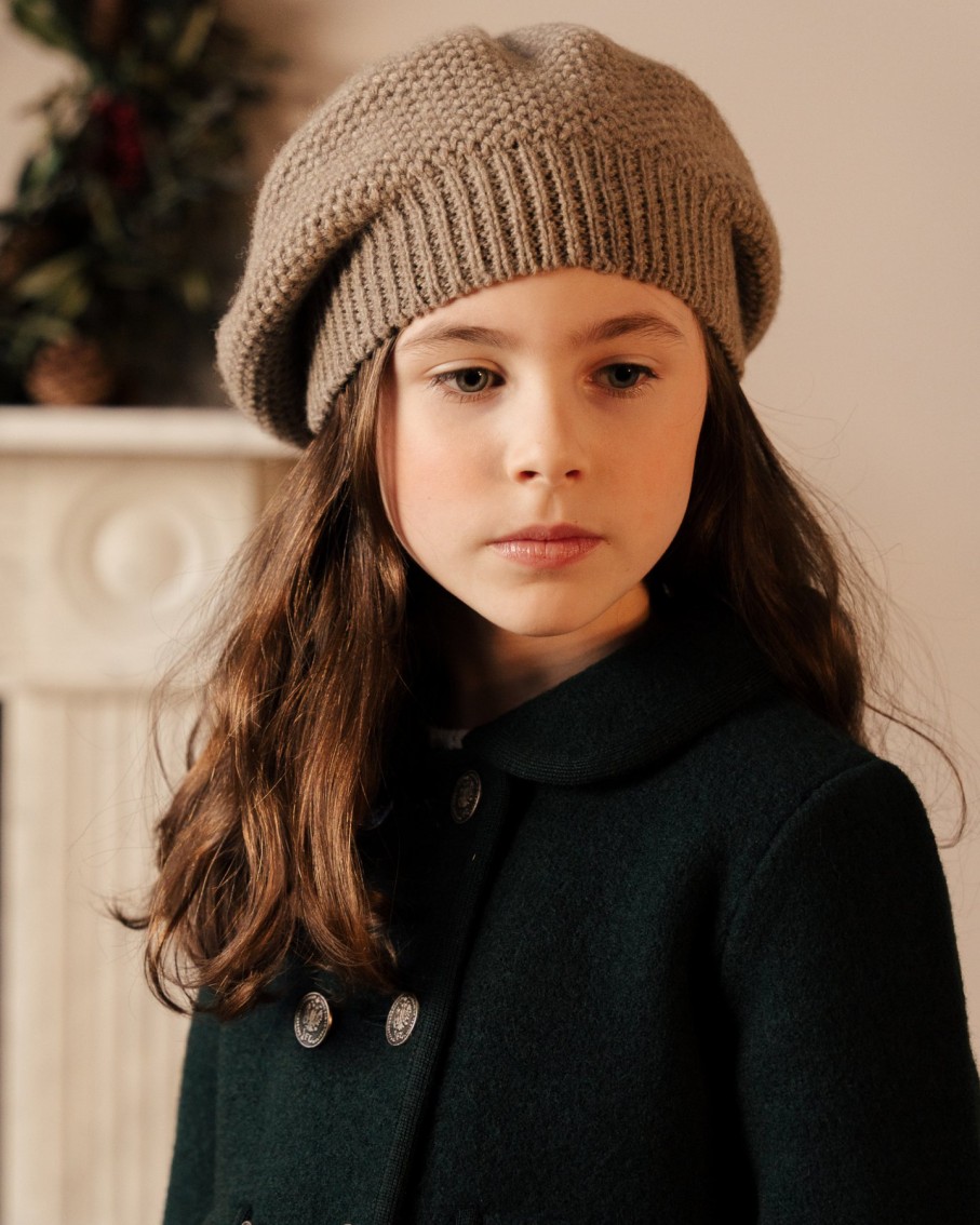 GIRL Amaia Kids | Knitted Beret Taupe