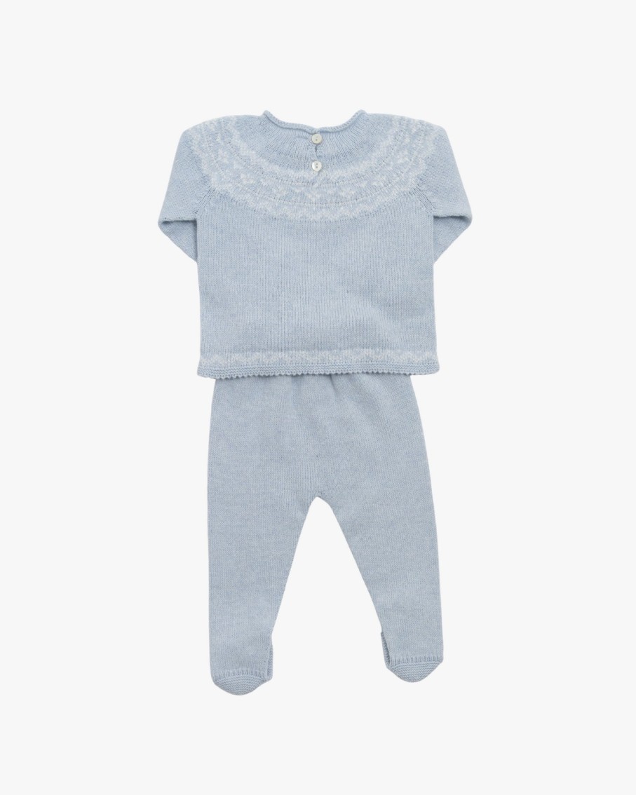 NEWBORN Amaia Kids | Andrea Fairisle Knitted Set Blue