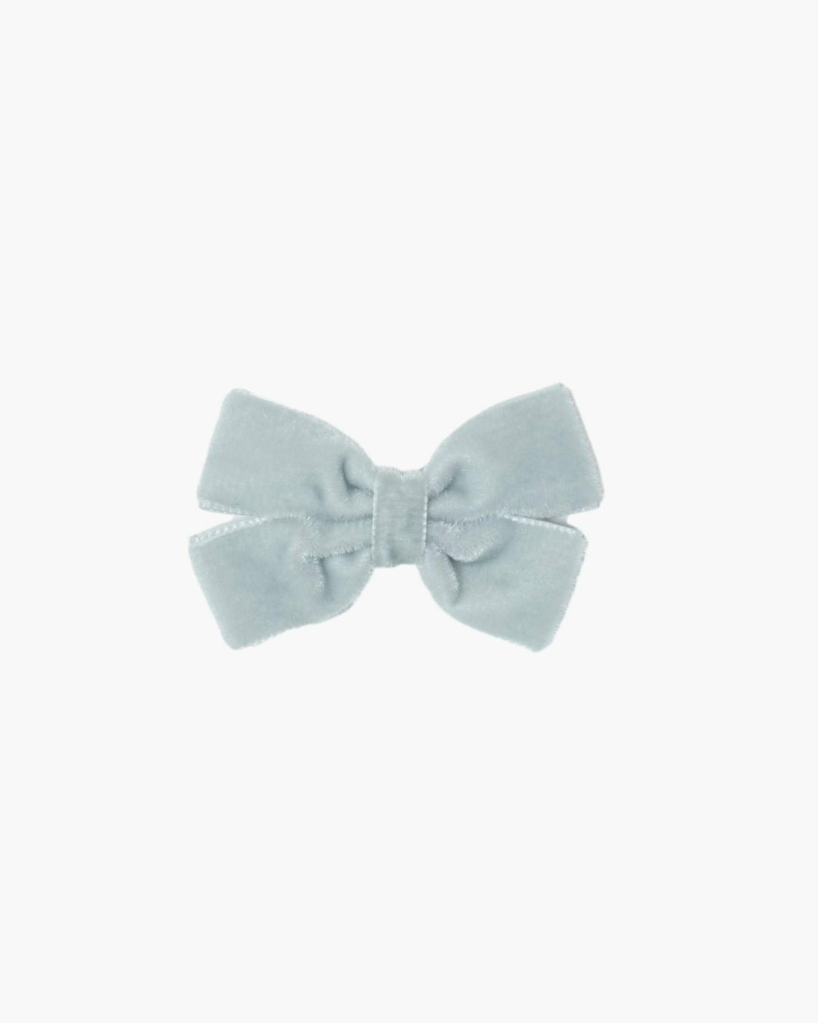 Accessories Amaia Kids | Medium Velvet Hairbow Grey