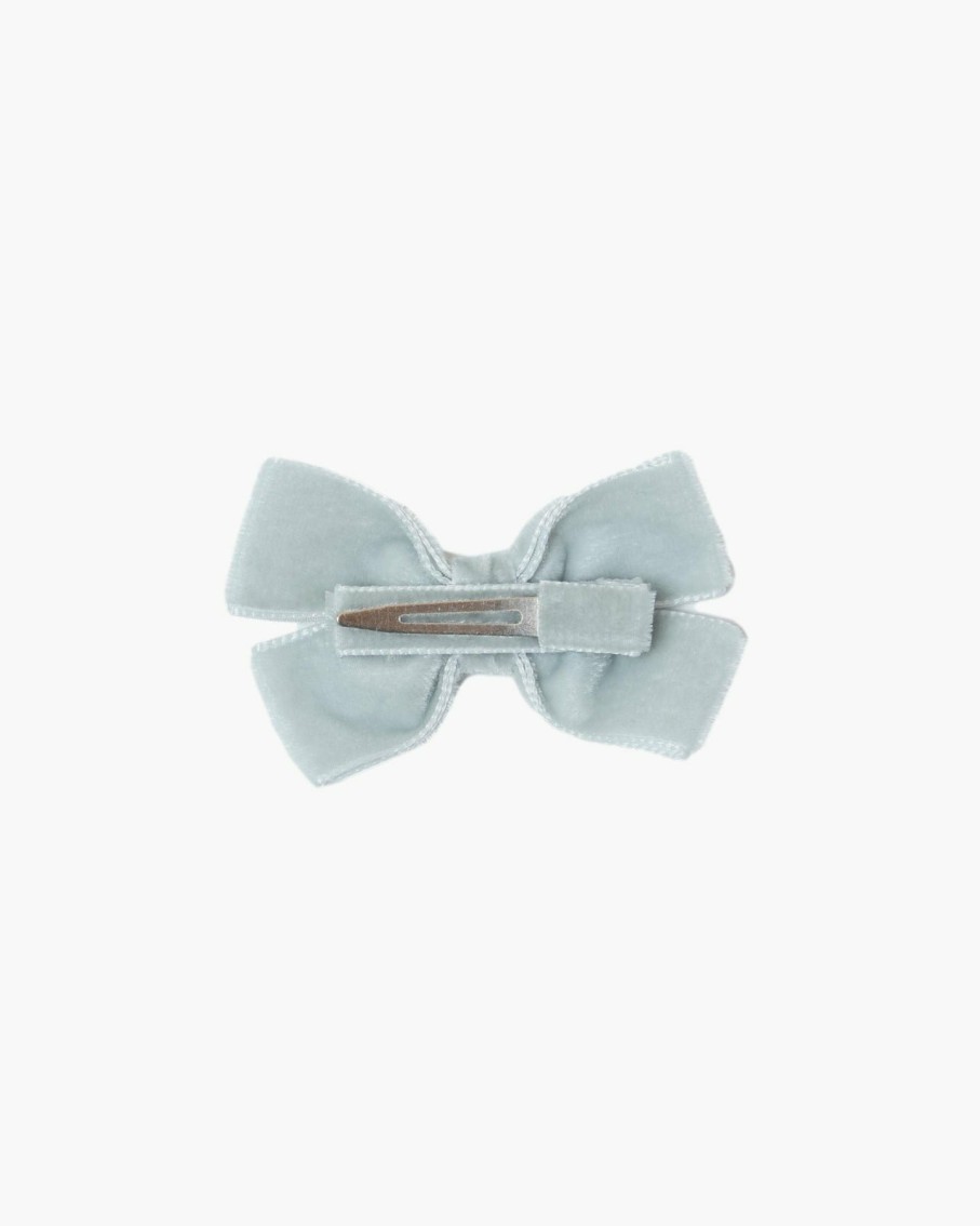 Accessories Amaia Kids | Medium Velvet Hairbow Grey