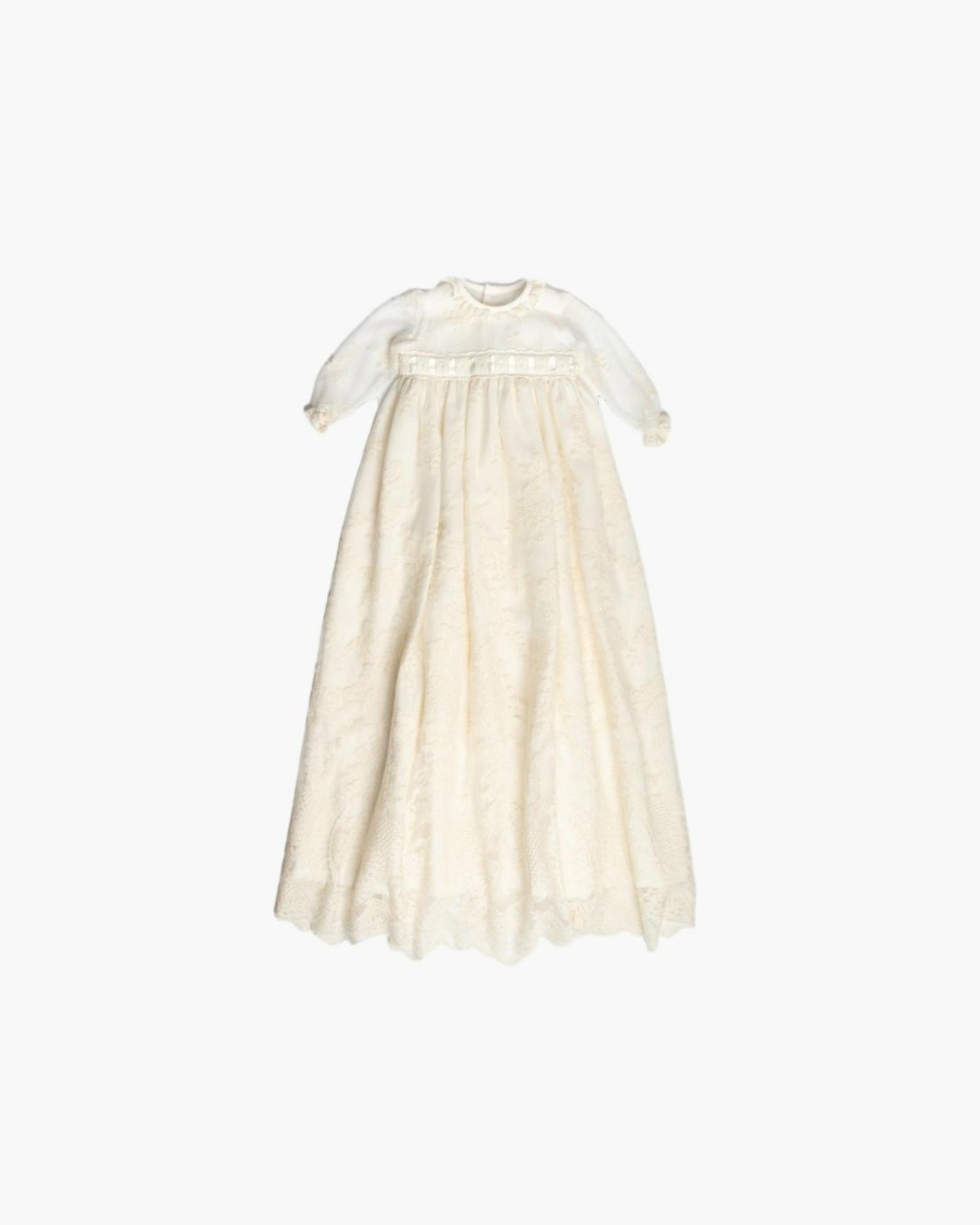 Celebration Amaia Kids | Traditional Cream Embroidered Christening Gown