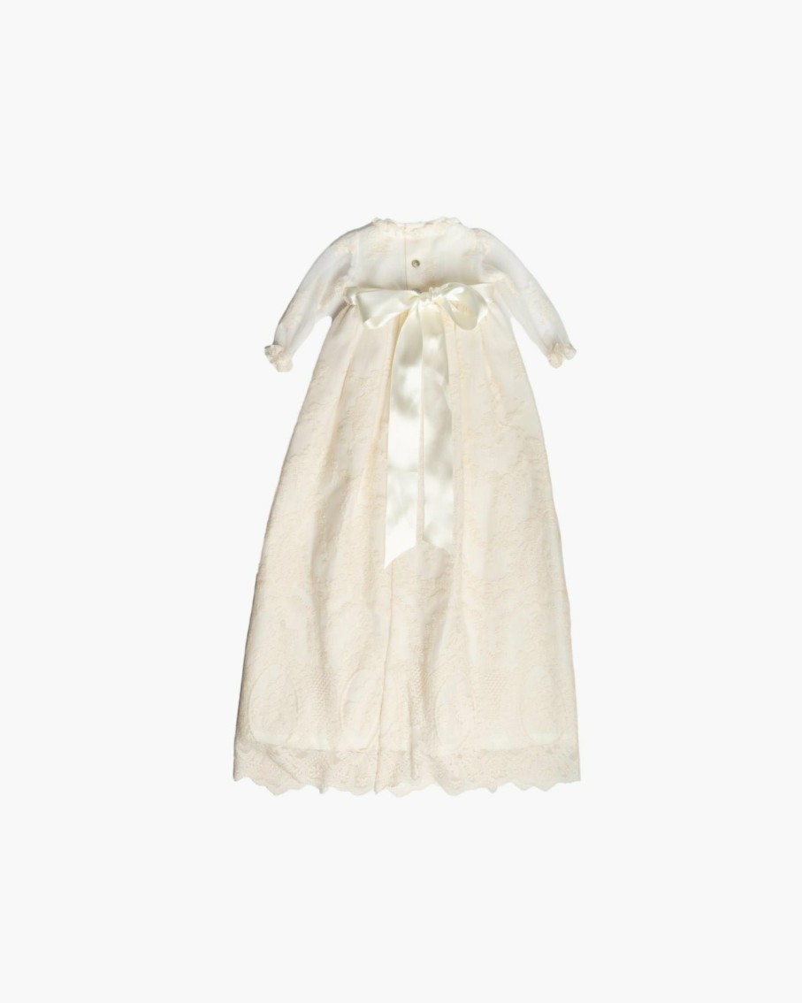 Celebration Amaia Kids | Traditional Cream Embroidered Christening Gown