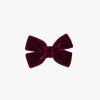 Accessories Amaia Kids | Medium Velvet Hairbow Burgundy