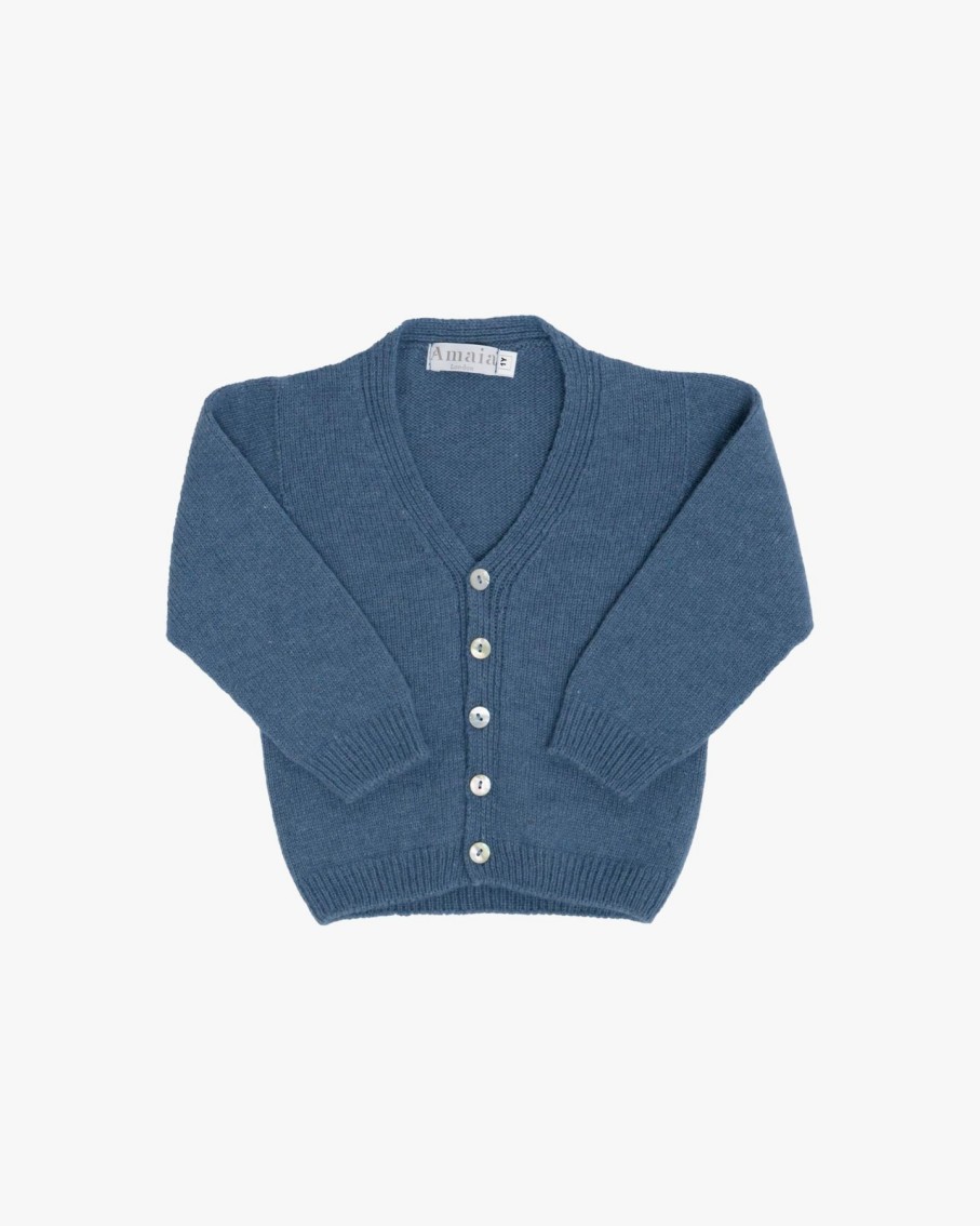 BABY BOY(0M to 3Y) Amaia Kids | Sous-Marin Cardigan Cobalt Blue