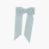 Accessories Amaia Kids | Large Velvet Long Tail Bow Grey