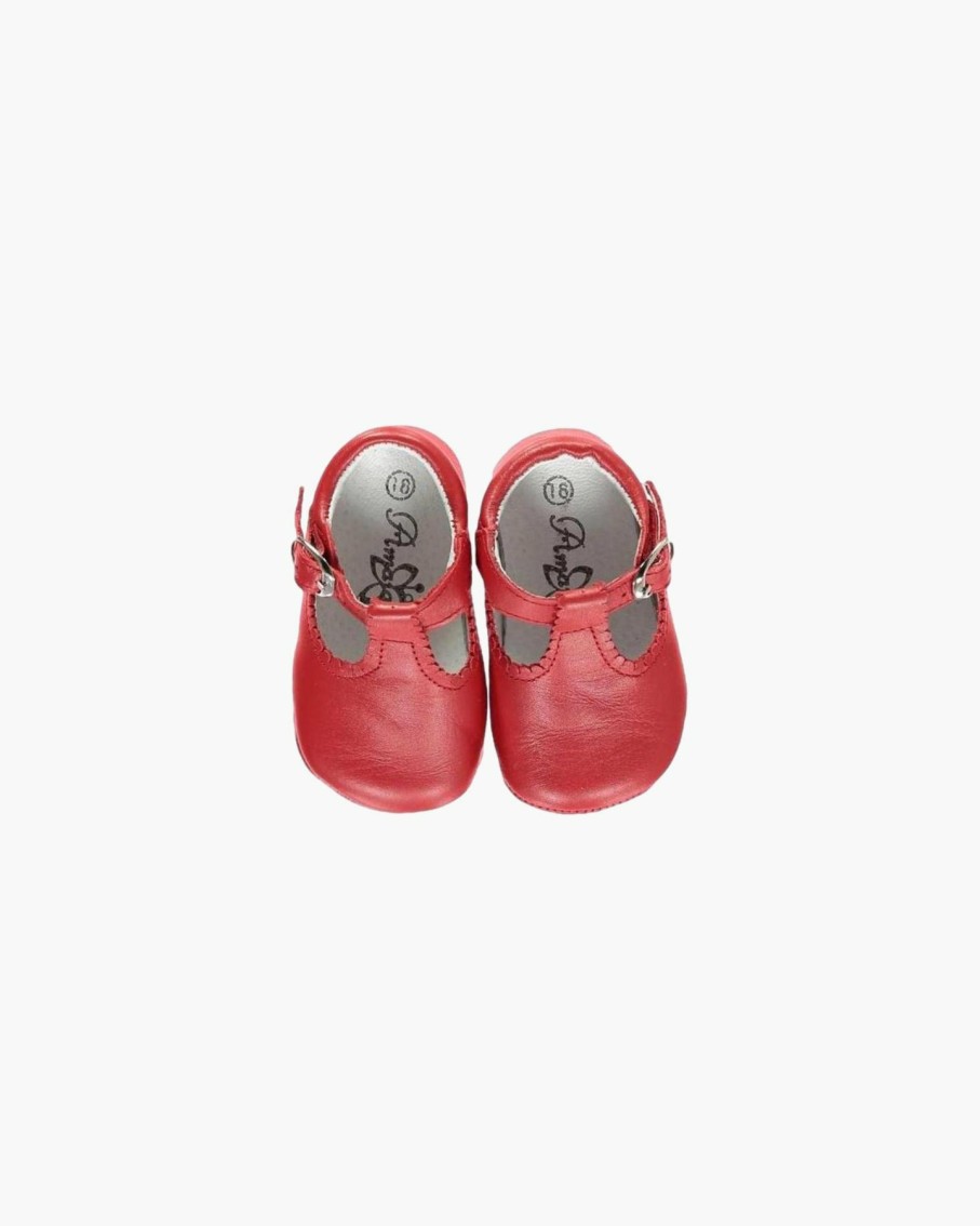 Accessories Amaia Kids | Baby Boy Pram T-Bar Shoes Red