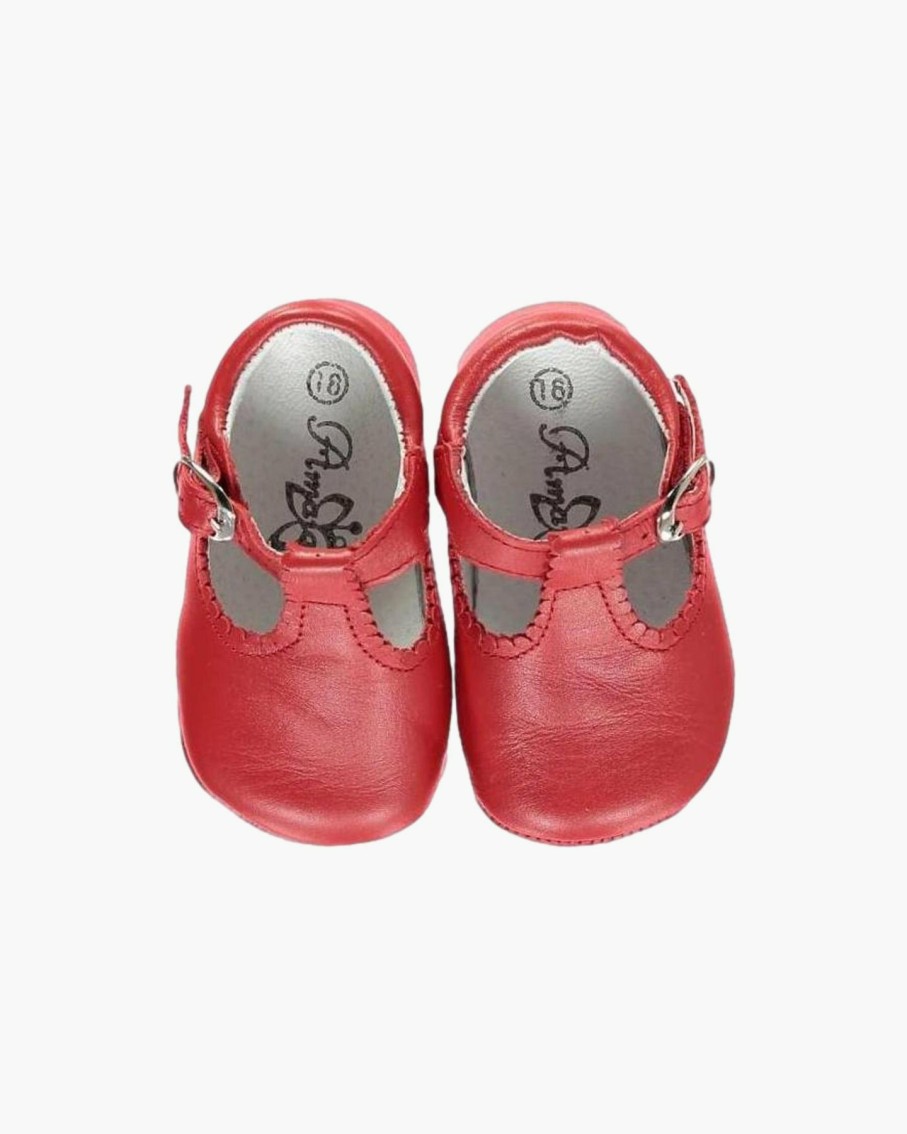 Accessories Amaia Kids | Baby Boy Pram T-Bar Shoes Red