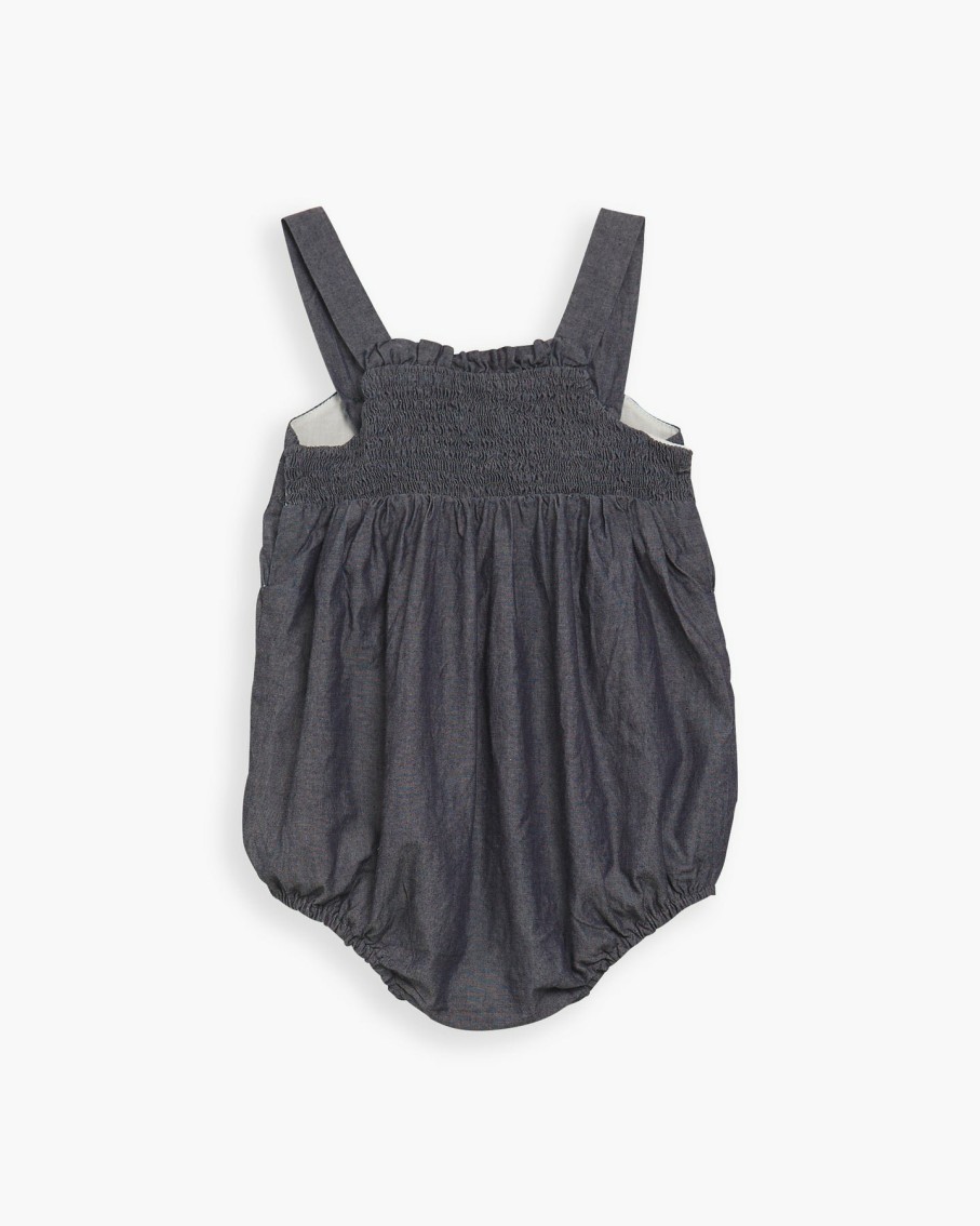 BABY GIRL (0M to 3Y) Amaia Kids | Elena Romper Chambray