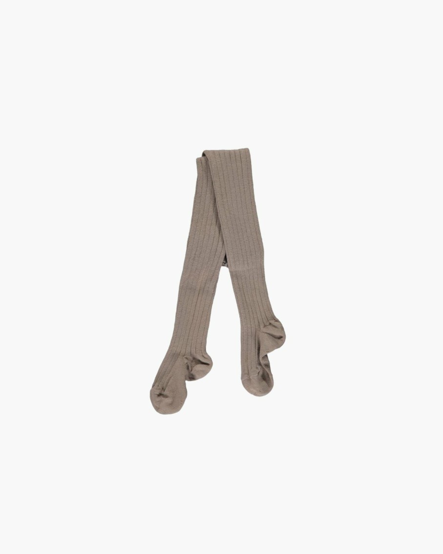 Accessories Amaia Kids | Ribbed Tights - Mink