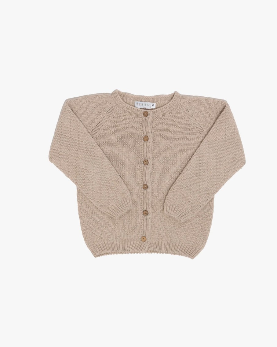 GIRL Amaia Kids | Cecile Cardigan Sand