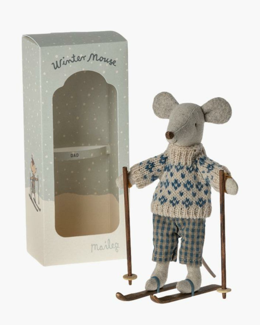 NEWBORN Amaia Kids | Winter Mouse With Ski Set, Dad