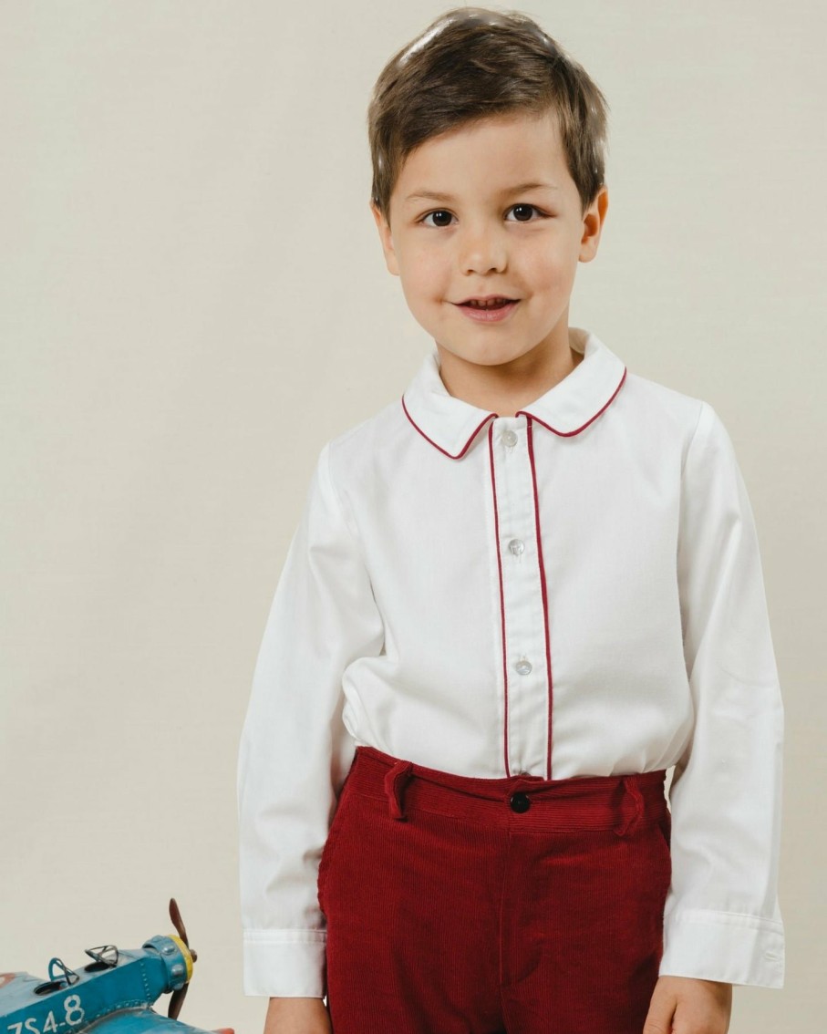 Celebration Amaia Kids | Daniel Shirt Ls Dark Red