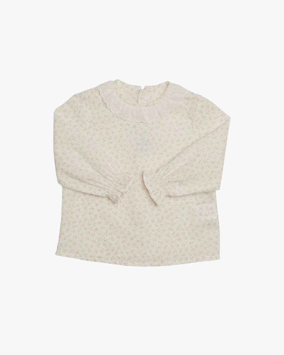 NEWBORN Amaia Kids | Amelia Baby Blouse Dusty Pink Mini Floral