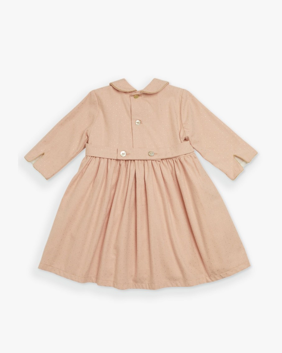 GIRL Amaia Kids | Corneta Dress Gold Polka Dots