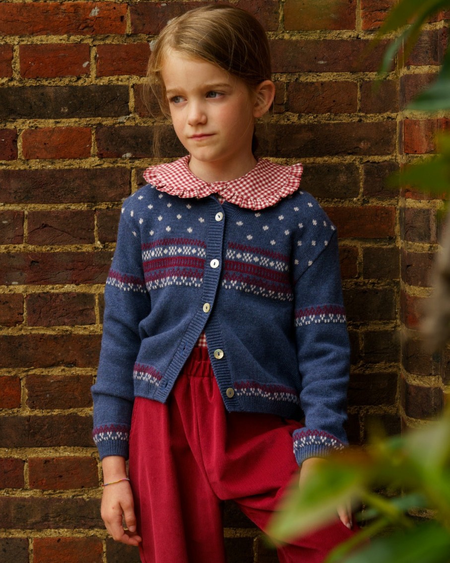 GIRL Amaia Kids | Juana Cardigan Frise Multico Blue