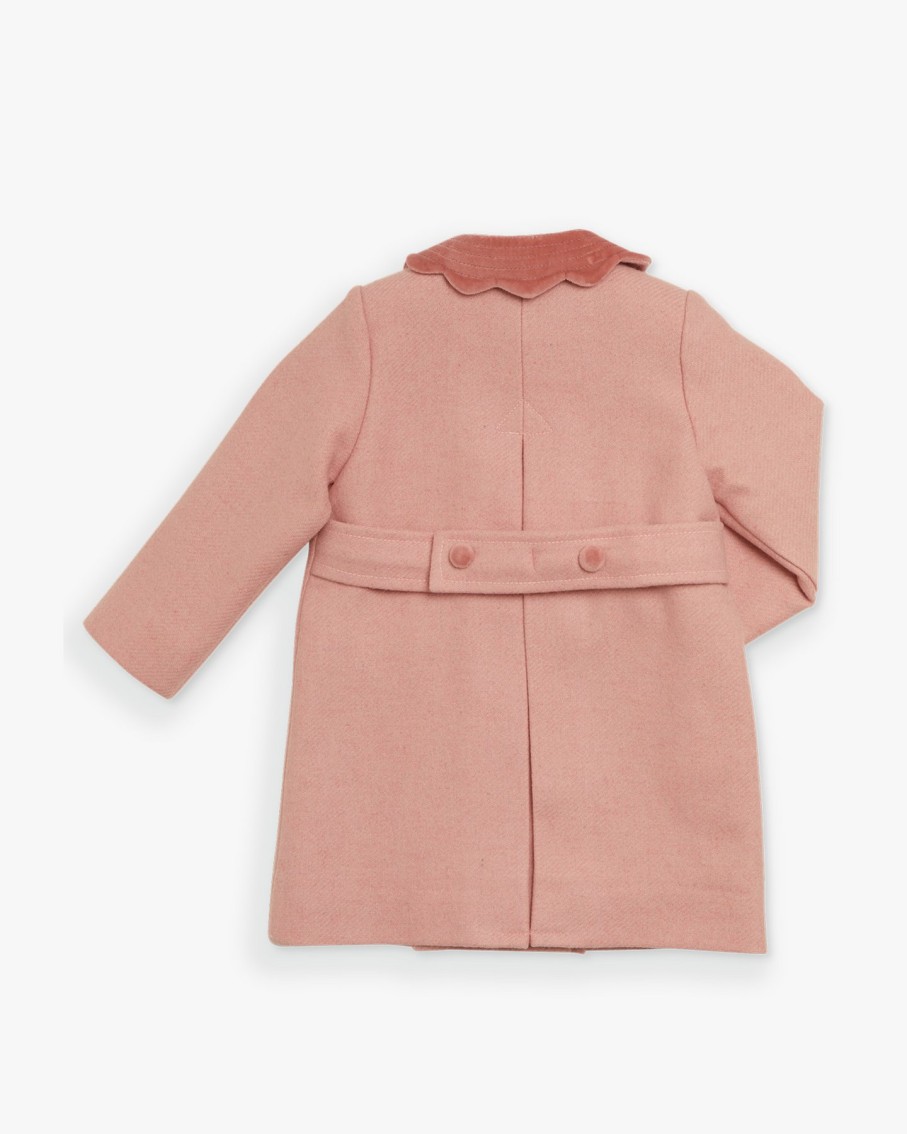 GIRL Amaia Kids | Tweed Classic Coat Pink