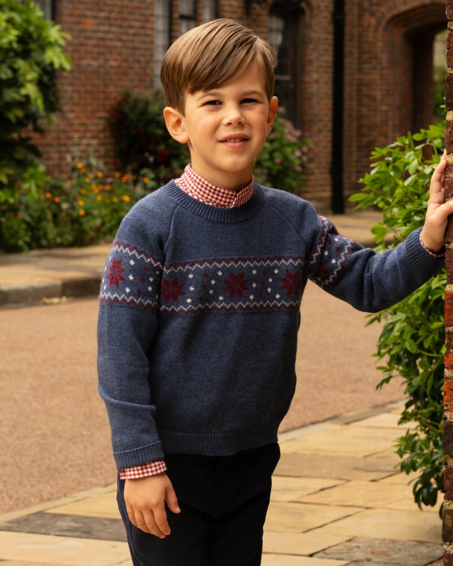 BOY Amaia Kids | Juan Jumper Frise Multico Blue