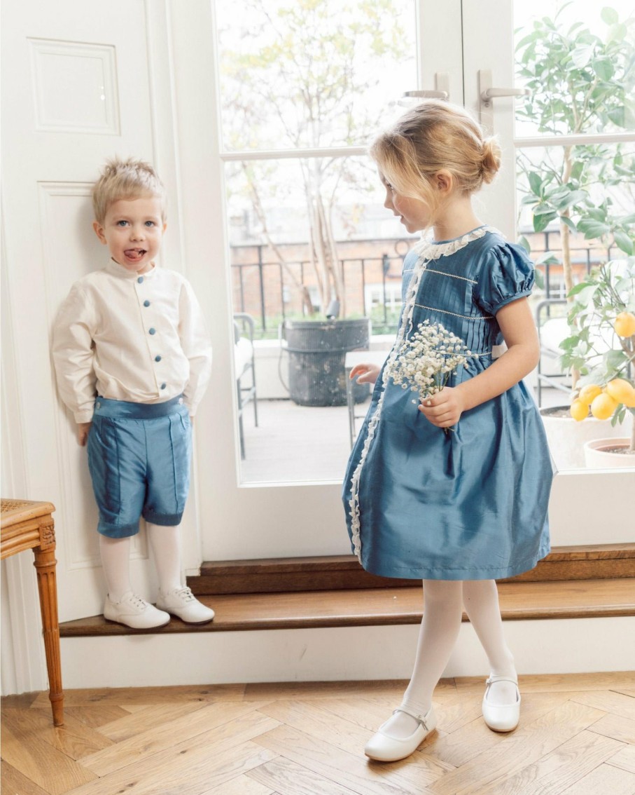 Celebration Amaia Kids | Philipe Shirt Silk Blue