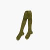 Accessories Amaia Kids | Ribbed Tights - Green Algae