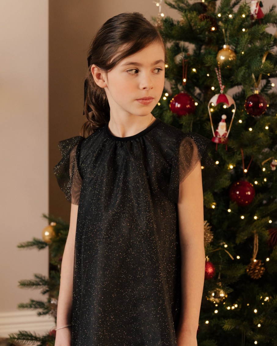 GIRL Amaia Kids | Etoile Dress Black Tulle