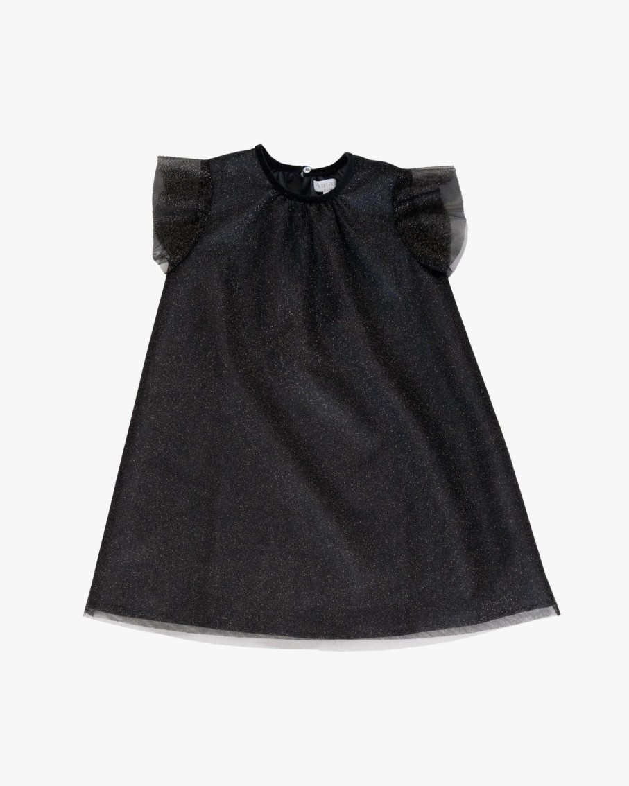 GIRL Amaia Kids | Etoile Dress Black Tulle