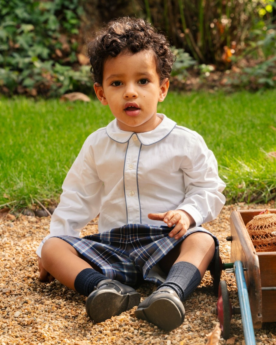 BOY Amaia Kids | Buster Suit Blue Tartan