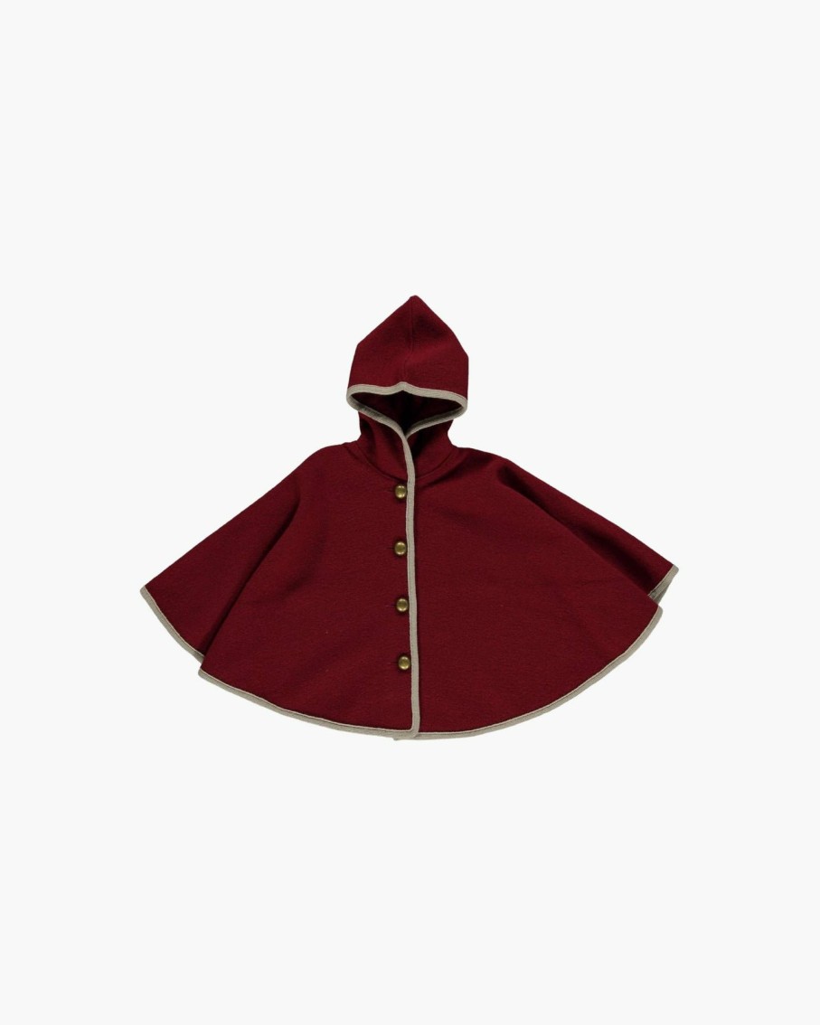 GIRL Amaia Kids | Hooded Cape Rust