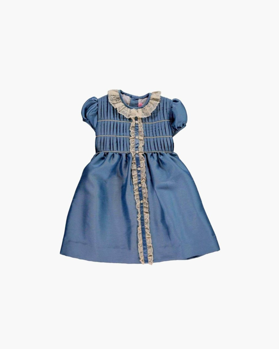 Celebration Amaia Kids | Elisabeth Dress Blue Silk