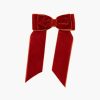 Accessories Amaia Kids | Large Velvet Long Tail Bow Rust