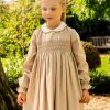 GIRL Amaia Kids | Malena Dress Beige Herringbone