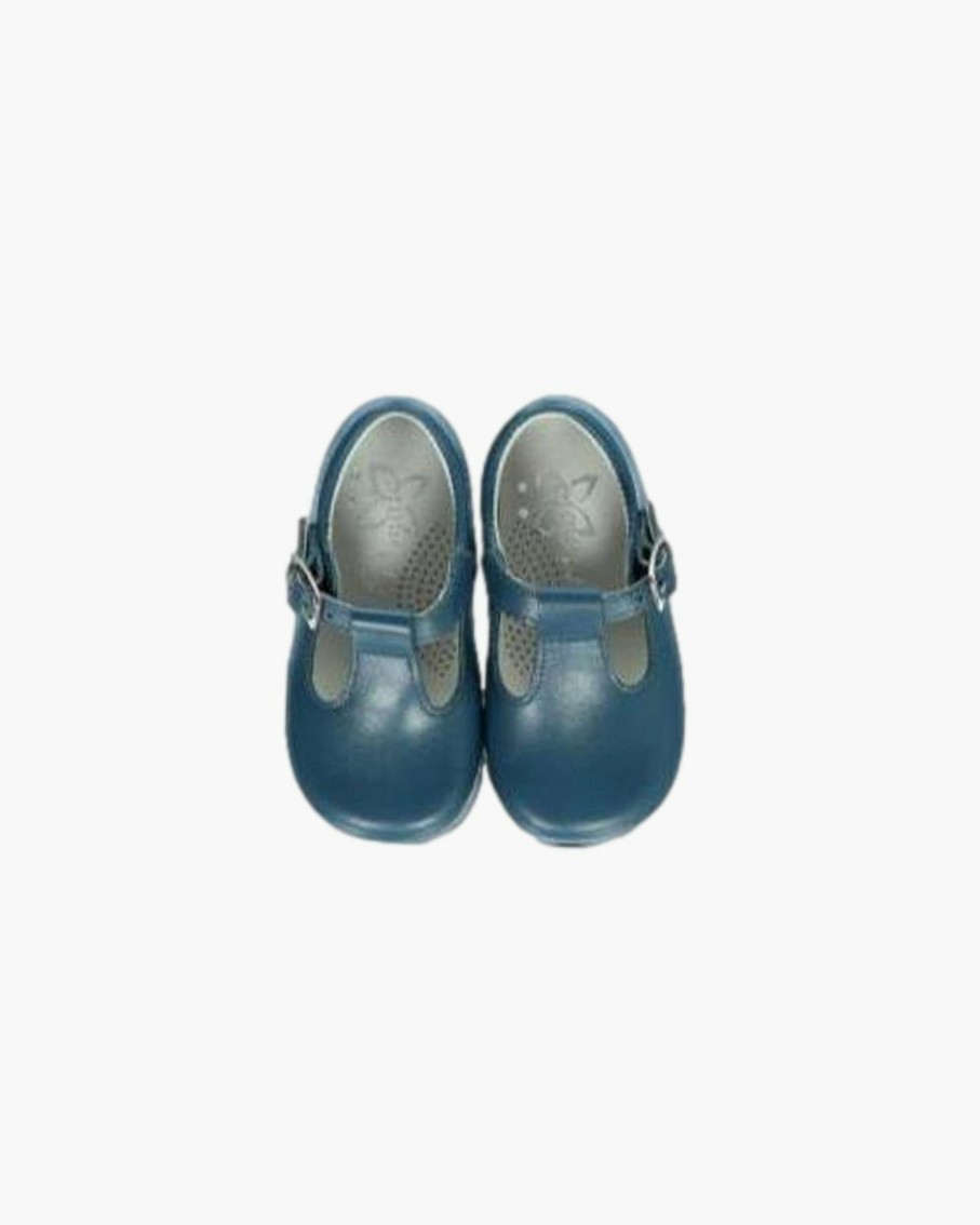 Accessories Amaia Kids | Baby Boy T-Bar Shoes Denim Blue