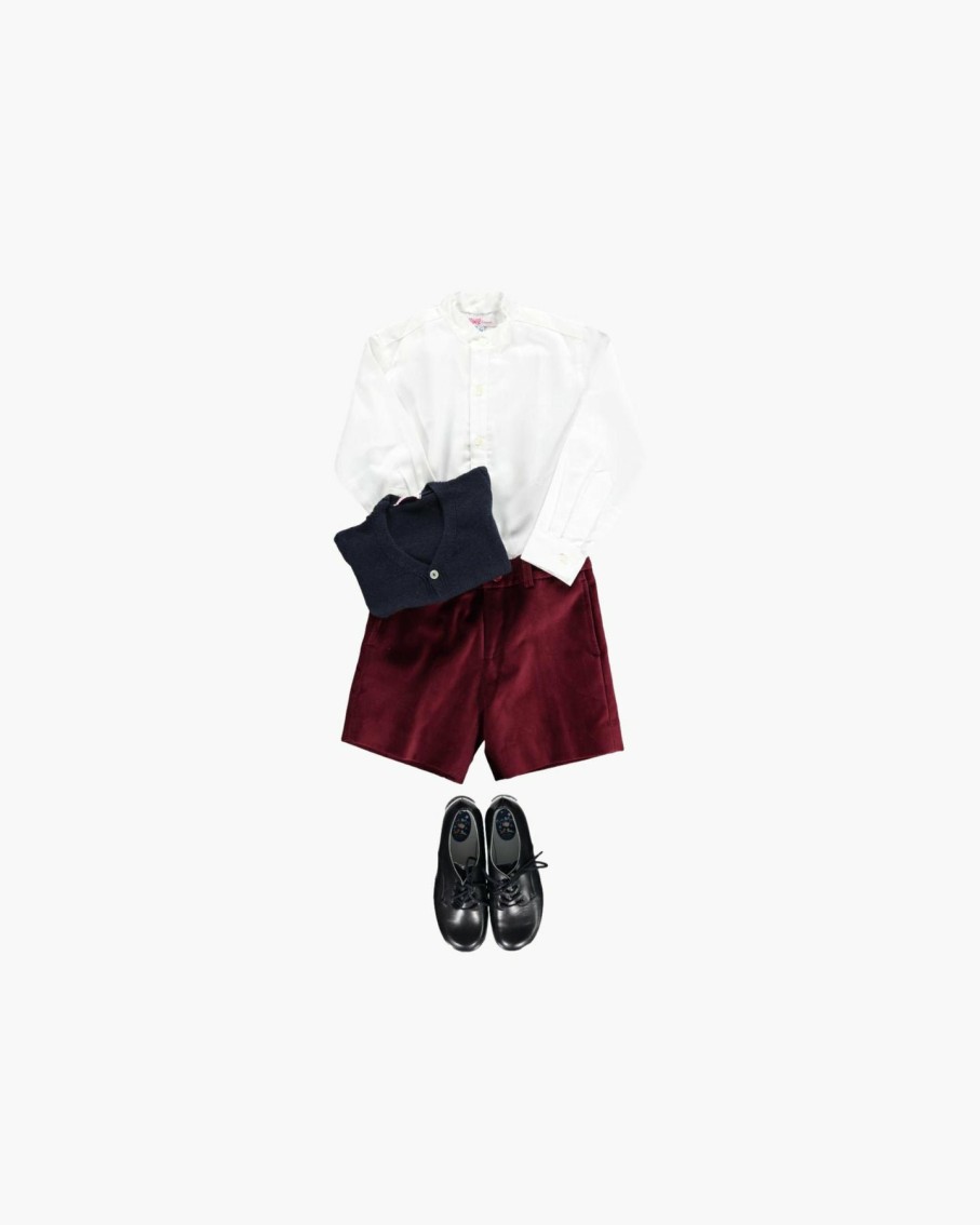 Celebration Amaia Kids | Louis Short Velvet Burdgundy