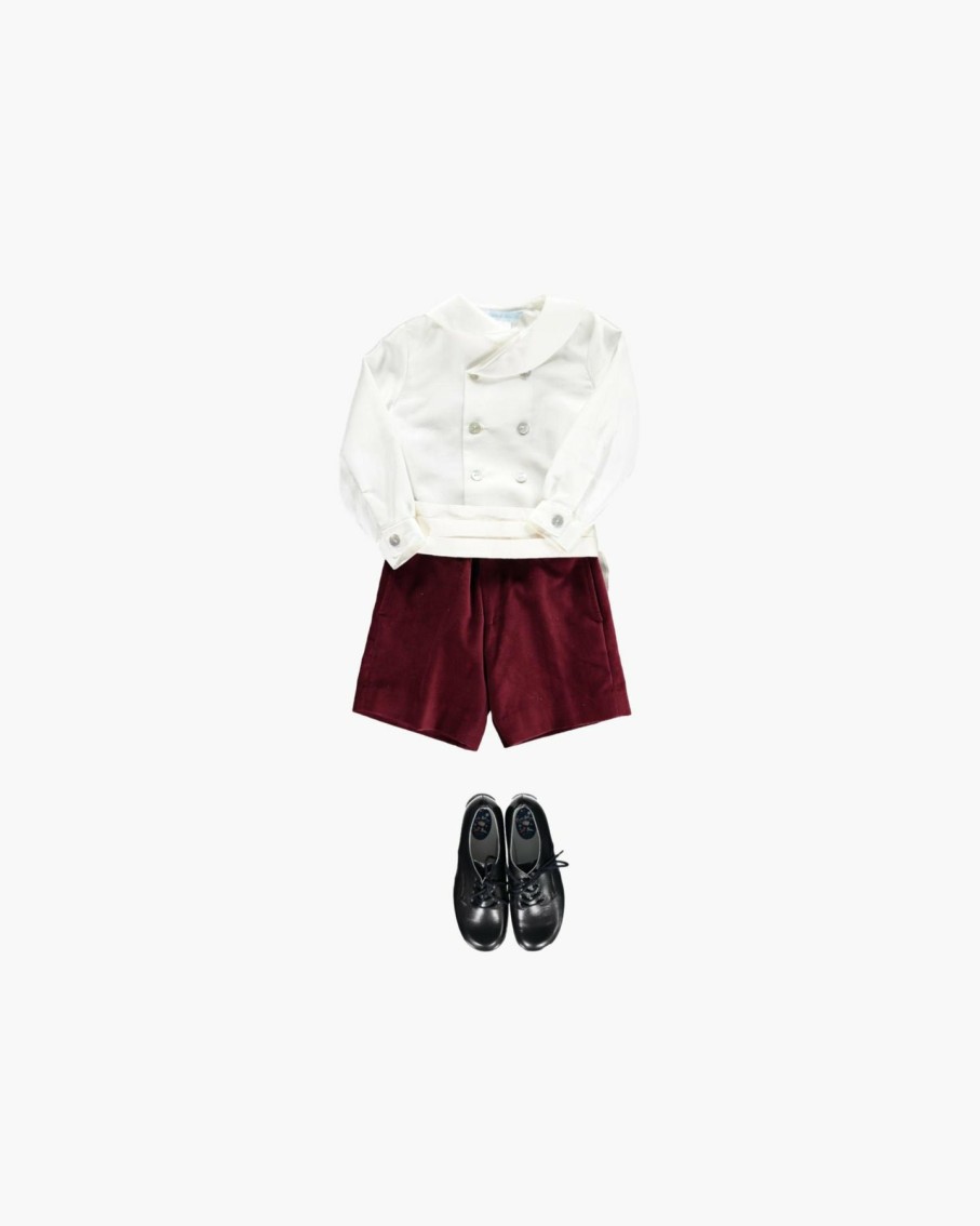 Celebration Amaia Kids | Louis Short Velvet Burdgundy