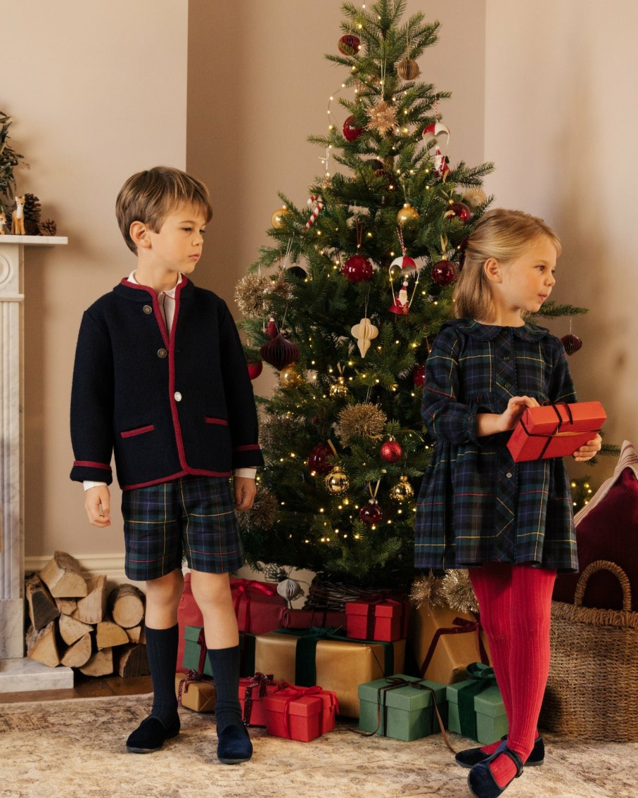 GIRL Amaia Kids | Daisy Dress Christmas Tartan