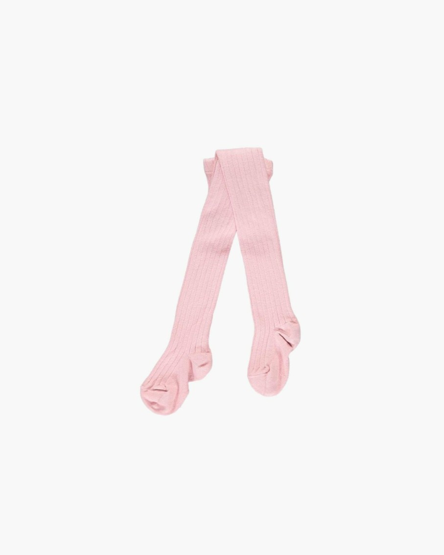 Accessories Amaia Kids | Ribbed Tights - Dusty Pink