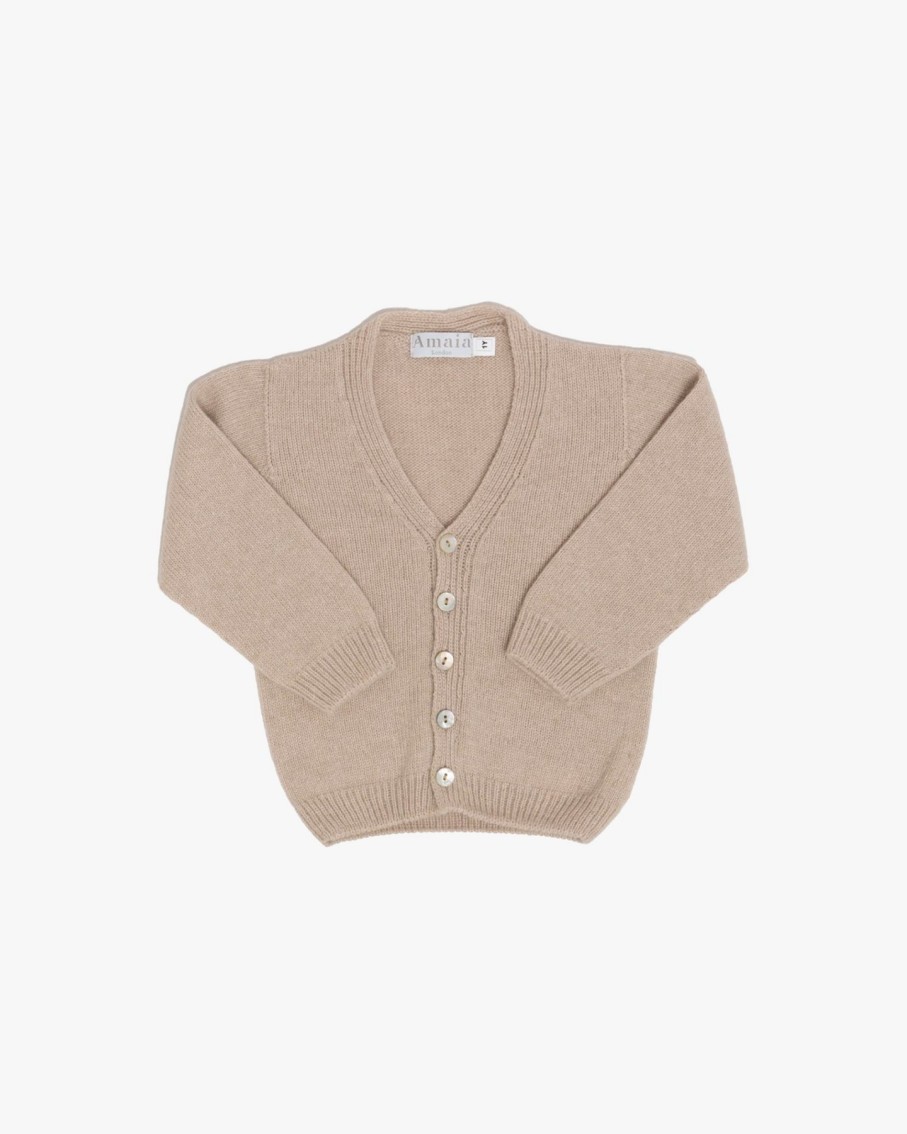 BABY BOY(0M to 3Y) Amaia Kids | Sous-Marin Cardigan Sand