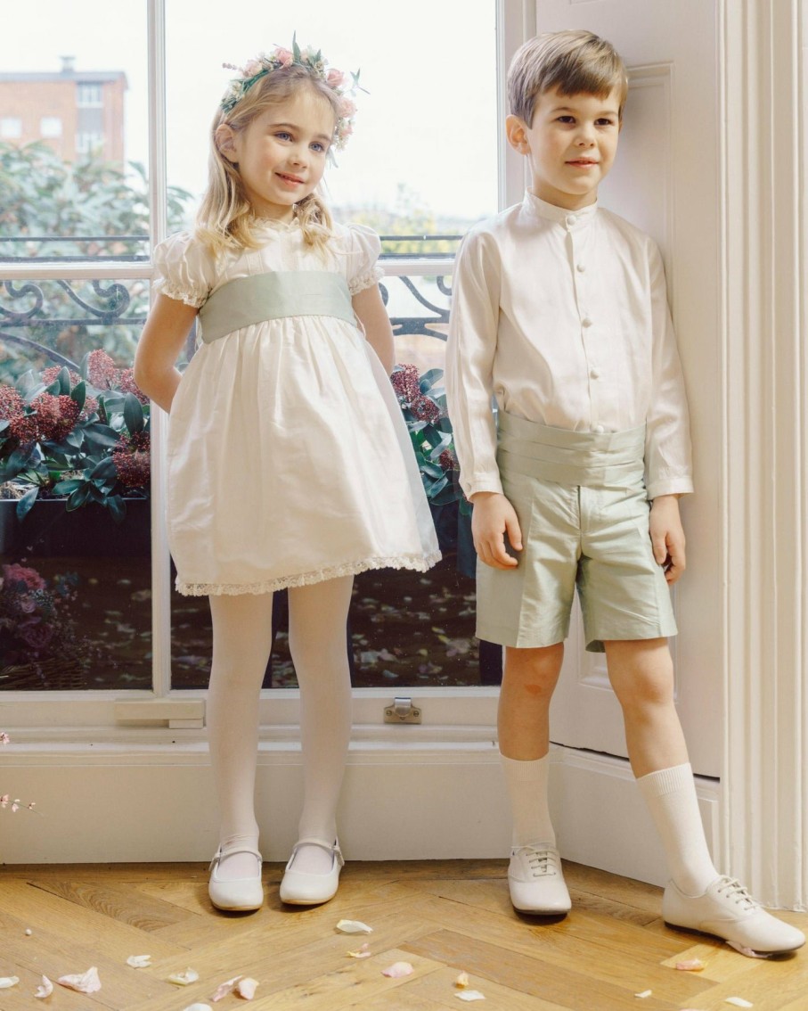 Celebration Amaia Kids | Silk Cummerbund Mint