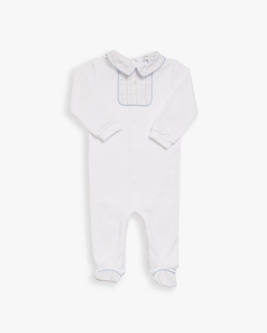 NEWBORN Amaia Kids | Babygrow Blue Check