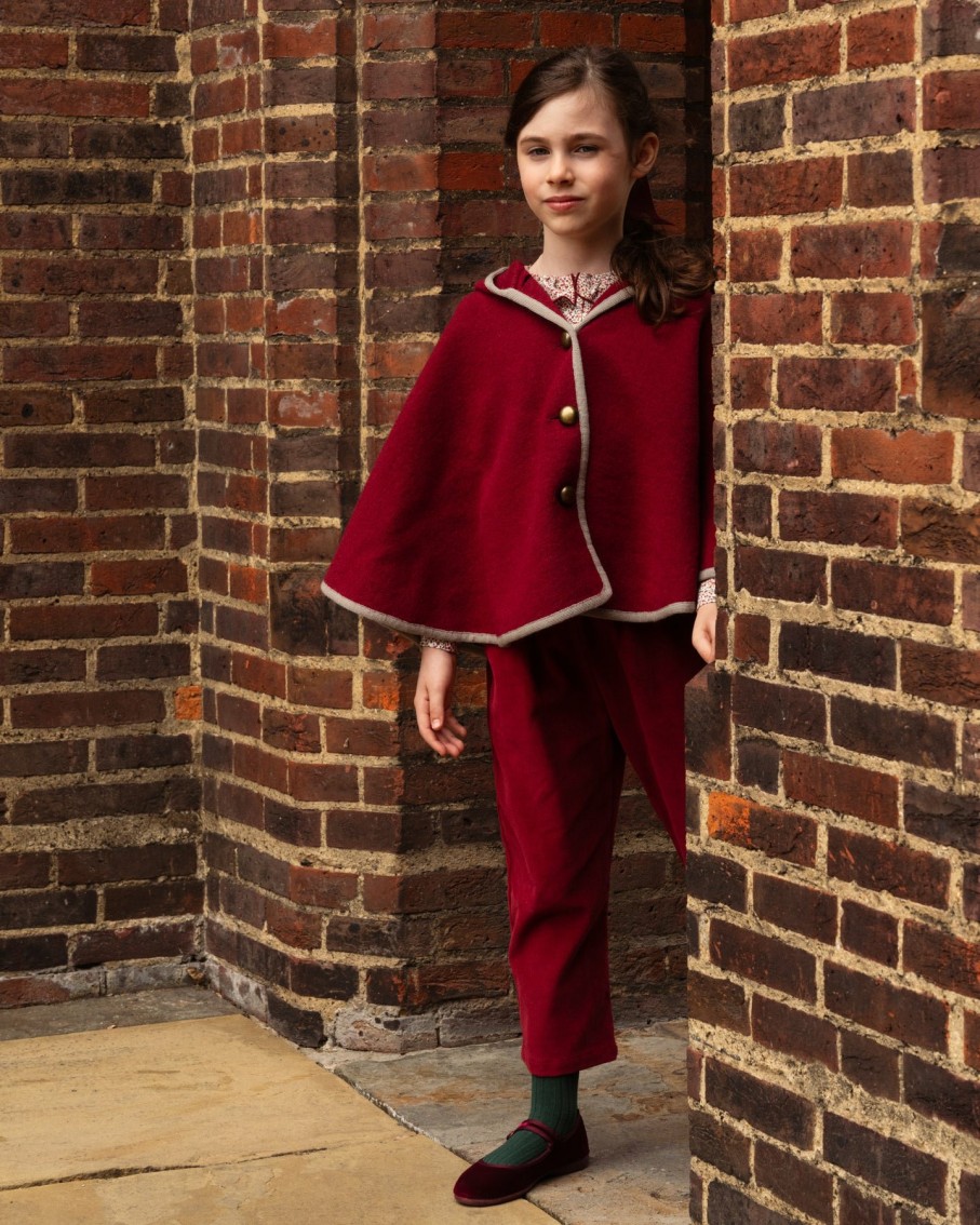 GIRL Amaia Kids | Pippa Trousers Dark Red