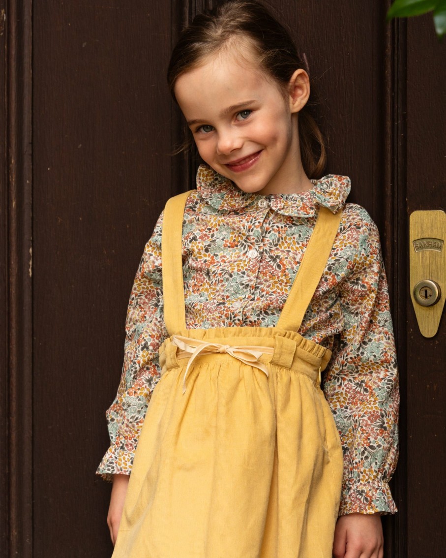 GIRL Amaia Kids | Yarrow Skirt Yellow Babycord