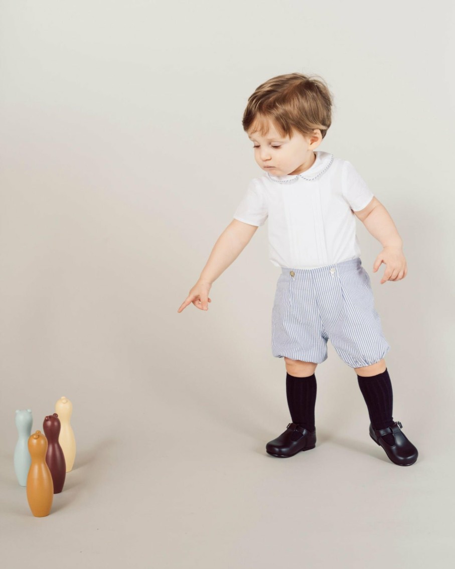 Accessories Amaia Kids | Baby Boy T-Bar Shoes Navy