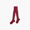 Accessories Amaia Kids | Ribbed Tights - Granate Red