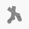 Accessories Amaia Kids | Ribbed High Knee Socks Light Grey