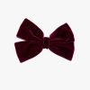 Accessories Amaia Kids | Large Velvet Hairclip Burgundy