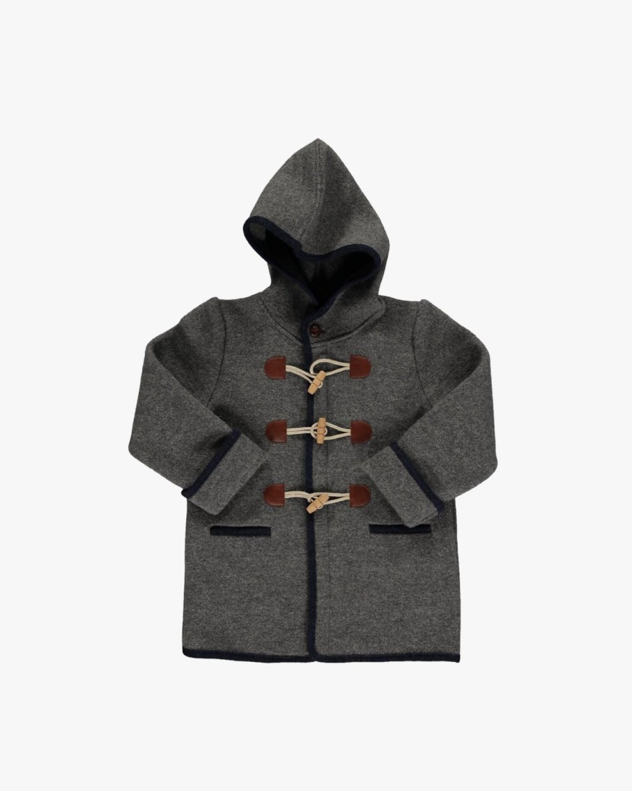 BOY Amaia Kids | Hooded Duffle Coat Grey