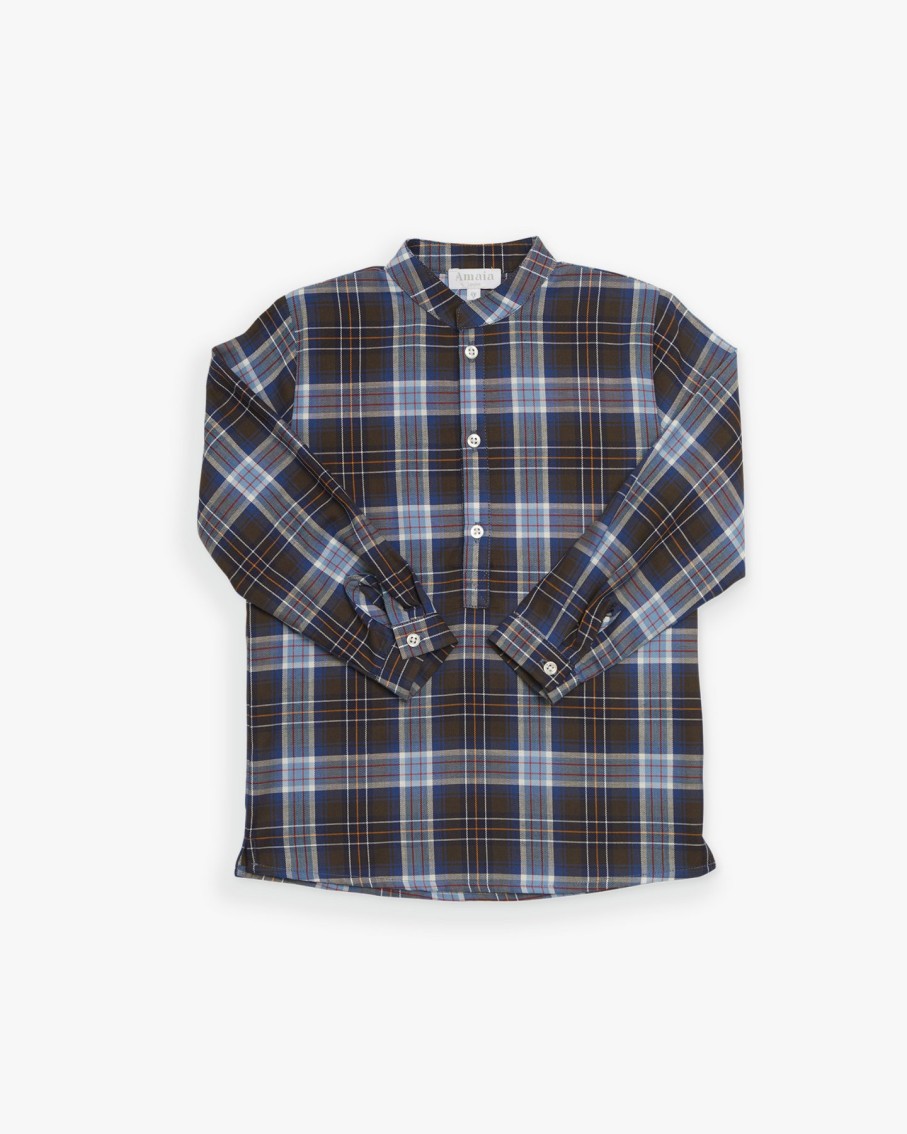 BOY Amaia Kids | Pereprine Shirt Blue Tartan