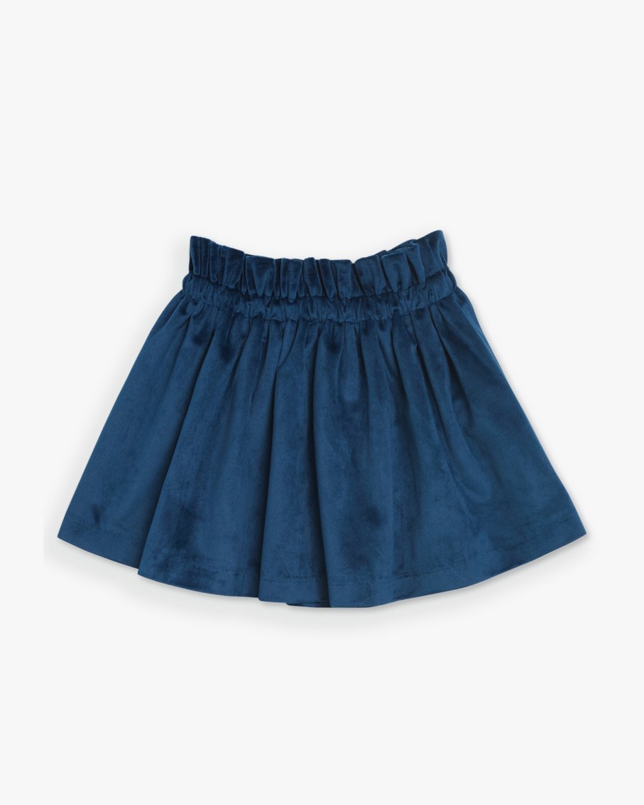 GIRL Amaia Kids | Pestana Skirt Blue Velvet