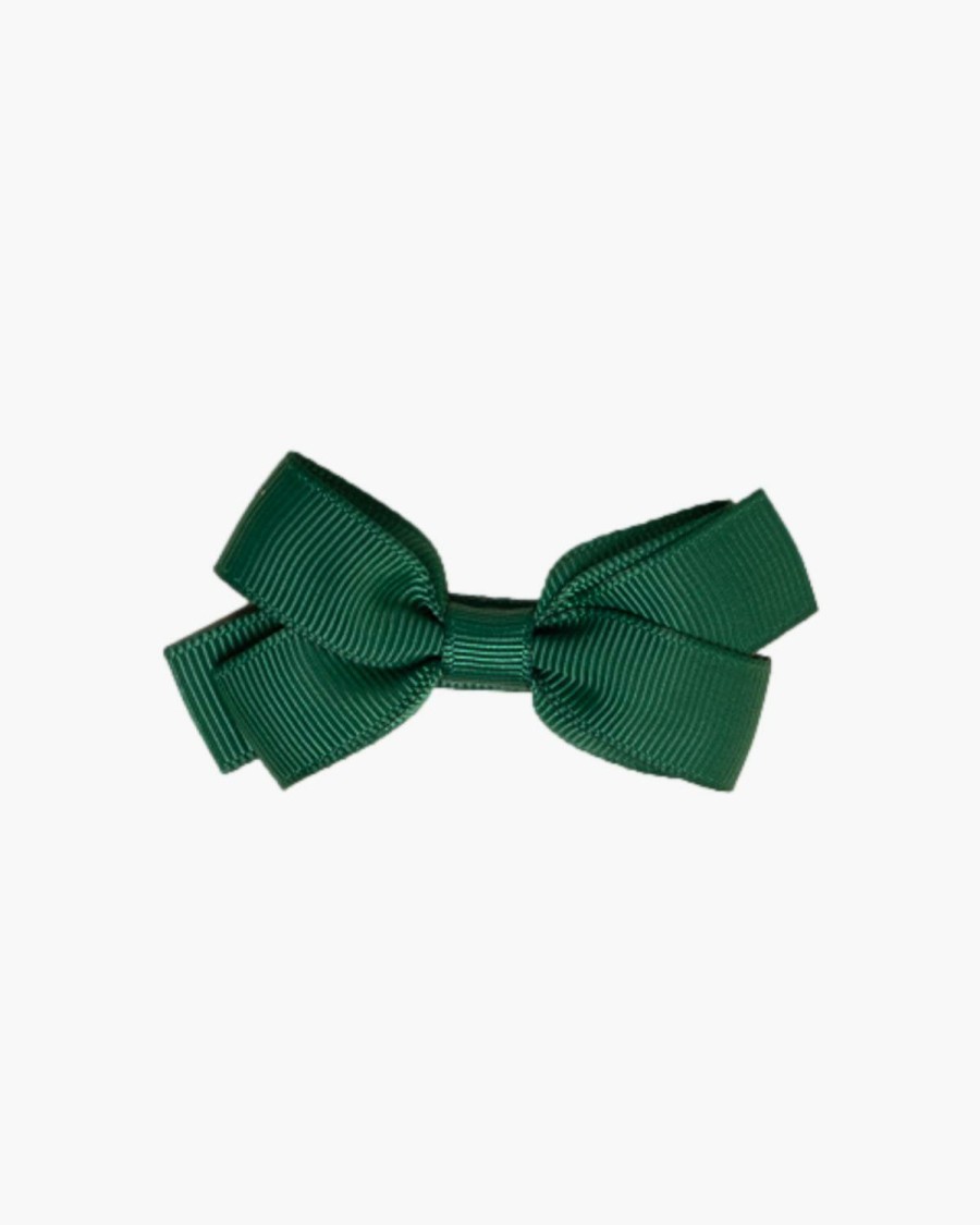 Accessories Amaia Kids | Medium Hair Bow Dark Green