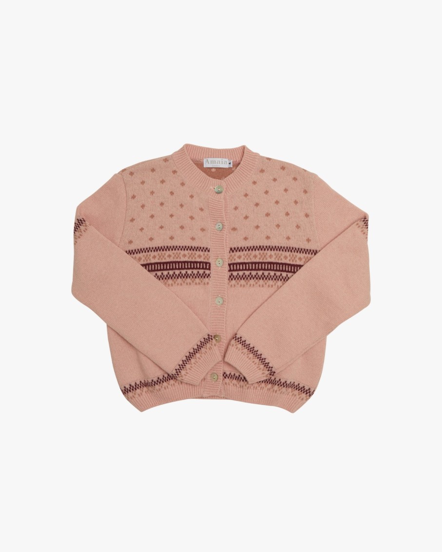 GIRL Amaia Kids | Juana Cardigan Frise Multico Pink